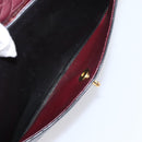 CHANEL Matelasse Chain Shoulder Bag Lamb Skin Black Gold CC Auth BA15847V-26