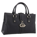 GUCCI Hand Bag Leather Black Gold 131325 Auth BA15848V-1