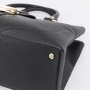 GUCCI Hand Bag Leather Black Gold 131325 Auth BA15848V-10