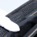 GUCCI Hand Bag Leather Black Gold 131325 Auth BA15848V-21