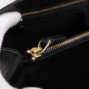 GUCCI Hand Bag Leather Black Gold 131325 Auth BA15848V-22