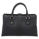GUCCI Hand Bag Leather Black Gold 131325 Auth BA15848V-3