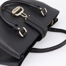 GUCCI Hand Bag Leather Black Gold 131325 Auth BA15848V-6