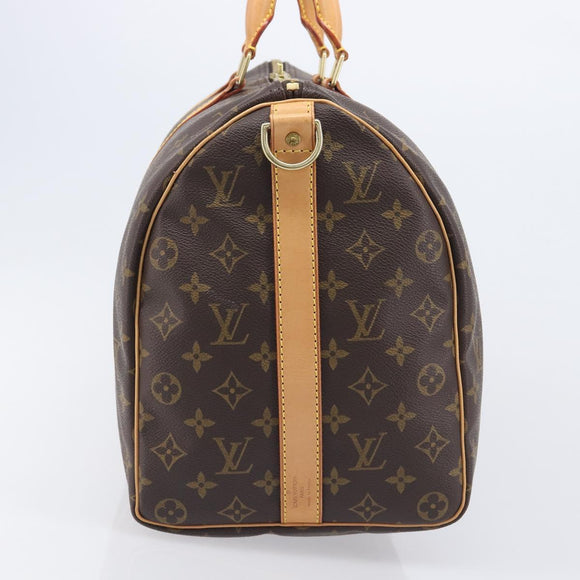 LOUIS VUITTON Monogram Keepall Bandouliere 45 Boston Bag M41418 LV Auth BA15849A