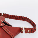 GUCCI Horsebit Shoulder Bag Canvas Ivory Gold 137592 Auth BA15852A-8