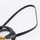 Christian Dior Canage Lady Dior Hand Bag Lamb Skin 2way Black Gold Auth BA15853A-10