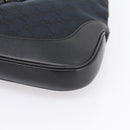 GUCCI GG Canvas Shoulder Bag Black Silver 001 3306 Auth BA15854V-9