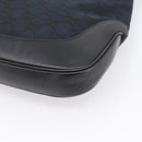 GUCCI GG Canvas Shoulder Bag Black Silver 001 3306 Auth BA15854V-15
