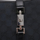 GUCCI GG Canvas Shoulder Bag Black Silver 001 3306 Auth BA15854V-17