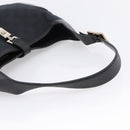 GUCCI GG Canvas Shoulder Bag Black Silver 001 3306 Auth BA15854V-7