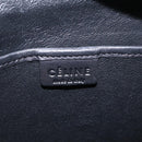CELINE Luggage Nano Hand Bag Leather 2way Blue Gold Auth BA15855M-22
