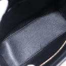 CELINE Luggage Nano Hand Bag Leather 2way Blue Gold Auth BA15855M-10