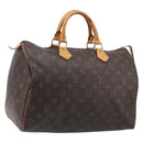 LOUIS VUITTON Monogram Speedy 35 Hand Bag M41524 LV Auth BA15856A-1