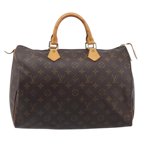 LOUIS VUITTON Monogram Speedy 35 Hand Bag M41524 LV Auth BA15856A