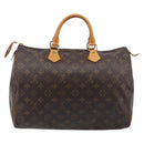 LOUIS VUITTON Monogram Speedy 35 Hand Bag M41524 LV Auth BA15856A-3
