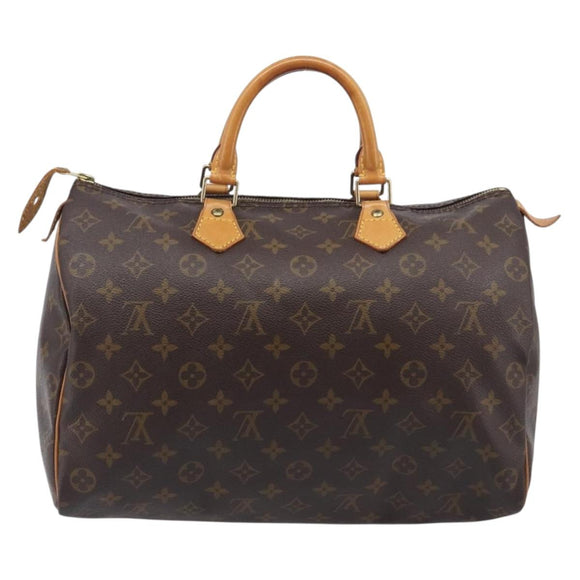 LOUIS VUITTON Monogram Speedy 35 Hand Bag M41524 LV Auth BA15856A