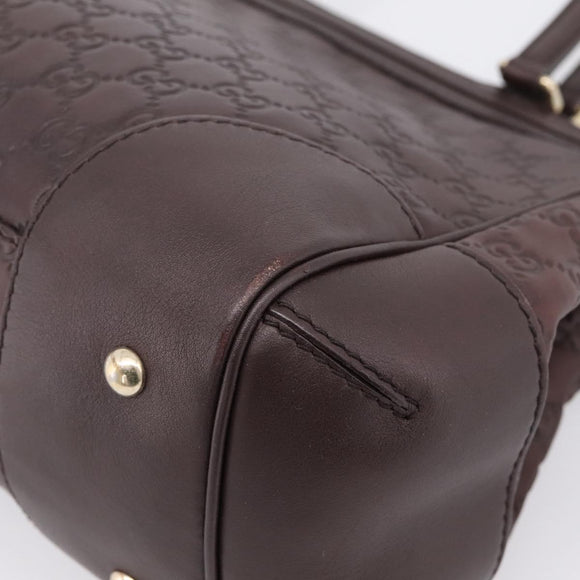 GUCCI GG Canvas Guccissima Tote Bag Brown Gold 257068 Auth BA15857V