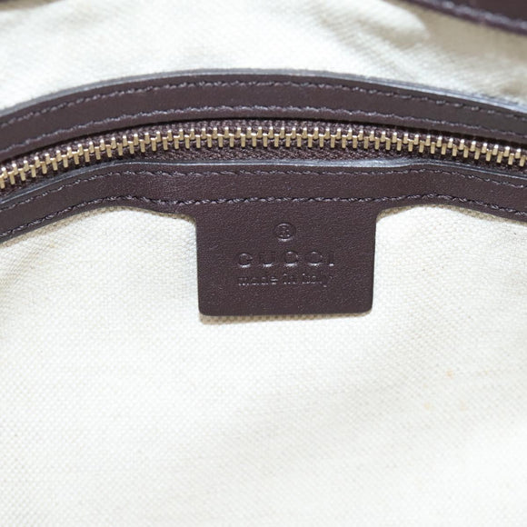 GUCCI GG Canvas Guccissima Tote Bag Brown Gold 257068 Auth BA15857V