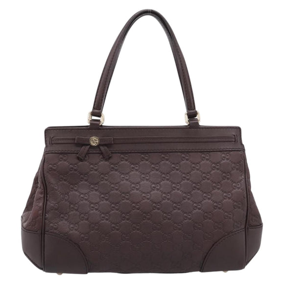 GUCCI GG Canvas Guccissima Tote Bag Brown Gold 257068 Auth BA15857V