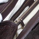 GUCCI GG Canvas Guccissima Tote Bag Brown Gold 257068 Auth BA15857V-22