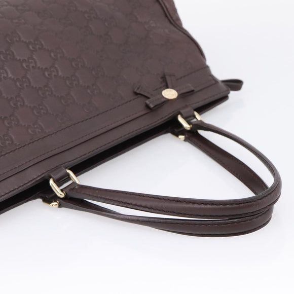 GUCCI GG Canvas Guccissima Tote Bag Brown Gold 257068 Auth BA15857V