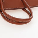 HERMES Birkin 35 Hand Bag Taurillon Leather Brown Gold Auth BA15860SM-10