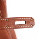 HERMES Birkin 35 Hand Bag Taurillon Leather Brown Gold Auth BA15860SM-32
