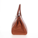 HERMES Birkin 35 Hand Bag Taurillon Leather Brown Gold Auth BA15860SM-4