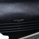 Saint Laurent Chain Shoulder Bag Leather Black Gold Auth BA15862M-16