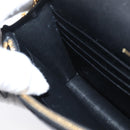 Saint Laurent Chain Shoulder Bag Leather Black Gold Auth BA15862M-19