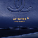 CHANEL Matelasse 23 Chain Shoulder Bag Lamb Skin Blue Gold CC Auth BA15863SAM-20
