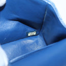 CHANEL Matelasse 23 Chain Shoulder Bag Lamb Skin Blue Gold CC Auth BA15863SAM-27