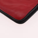 Miu Miu Chain Shoulder Bag Leather 2way Red Gold Auth BA15865M-20