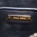 Miu Miu Chain Shoulder Bag Leather 2way Red Gold Auth BA15865M-24
