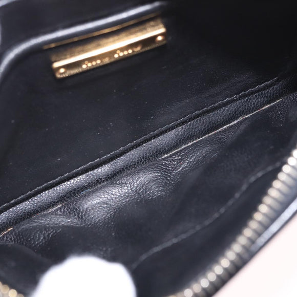 Miu Miu Chain Shoulder Bag Leather 2way Red Gold Auth BA15865M