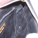 Miu Miu Chain Shoulder Bag Leather 2way Red Gold Auth BA15865M-25