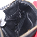Miu Miu Chain Shoulder Bag Leather 2way Red Gold Auth BA15865M-26