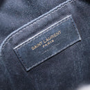 Saint Laurent Chain Shoulder Bag Leather Black Gold Auth BA15866M-17