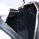Saint Laurent Chain Shoulder Bag Leather Black Gold Auth BA15866M-20