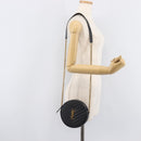 Saint Laurent Chain Shoulder Bag Leather Black Gold Auth BA15866M-23