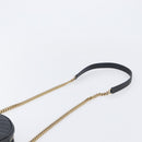 Saint Laurent Chain Shoulder Bag Leather Black Gold Auth BA15866M-8