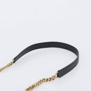 Saint Laurent Chain Shoulder Bag Leather Black Gold Auth BA15866M-9