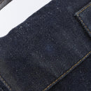 FENDI Mamma Baguette Shoulder Bag Denim Blue Silver Auth BA15869V-16