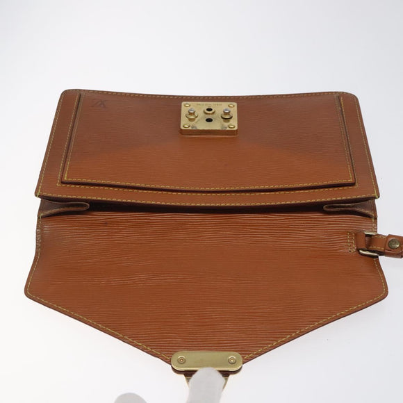 LOUIS VUITTON Epi Serie Dragonne Hand Bag Zipangu Gold M52618 LV Auth BA1587