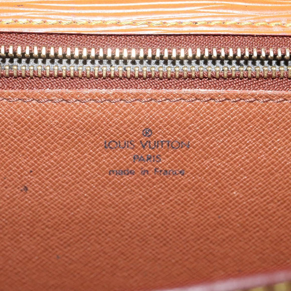 LOUIS VUITTON Epi Serie Dragonne Hand Bag Zipangu Gold M52618 LV Auth BA1587