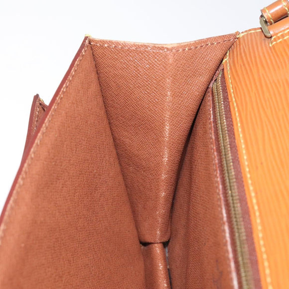 LOUIS VUITTON Epi Serie Dragonne Hand Bag Zipangu Gold M52618 LV Auth BA1587