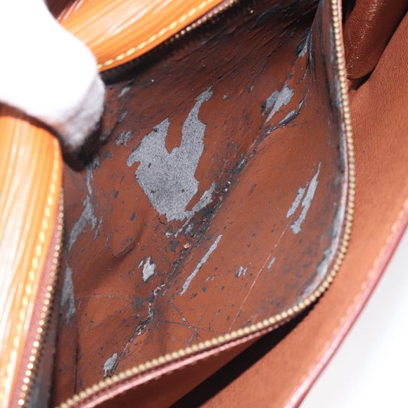 LOUIS VUITTON Epi Serie Dragonne Hand Bag Zipangu Gold M52618 LV Auth BA1587