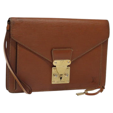 LOUIS VUITTON Epi Serie Dragonne Hand Bag Zipangu Gold M52618 LV Auth BA1587