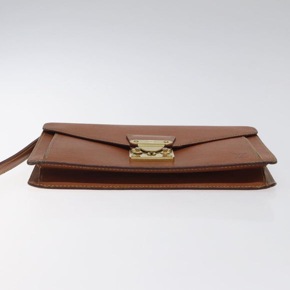 LOUIS VUITTON Epi Serie Dragonne Hand Bag Zipangu Gold M52618 LV Auth BA1587