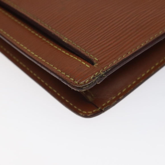 LOUIS VUITTON Epi Serie Dragonne Hand Bag Zipangu Gold M52618 LV Auth BA1587